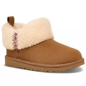 UGG Tan and Cream Ankle Booties